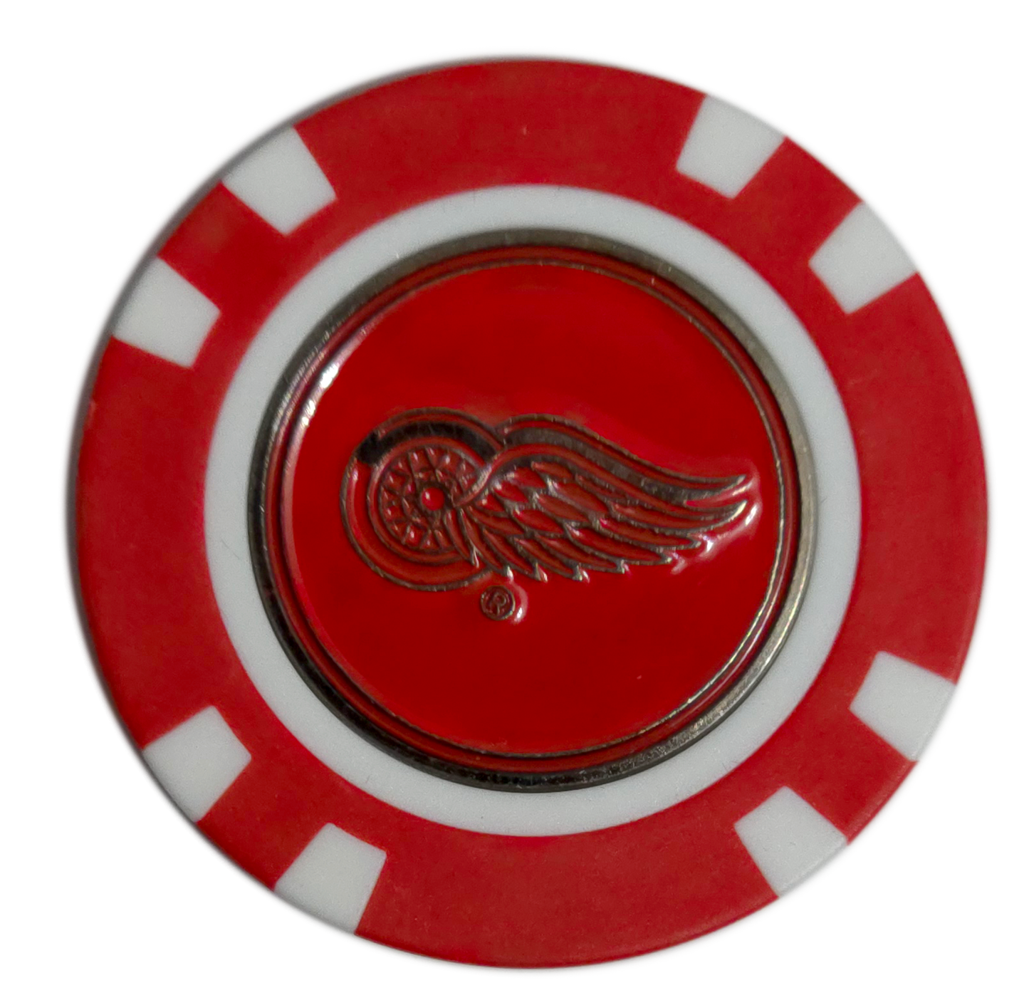 Officially Licensed Detroit Red Wings Poker Chip Golf Ball Marker