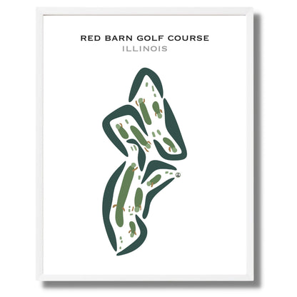 Red Barn Golf Course, Illinois - Printed Golf Courses
