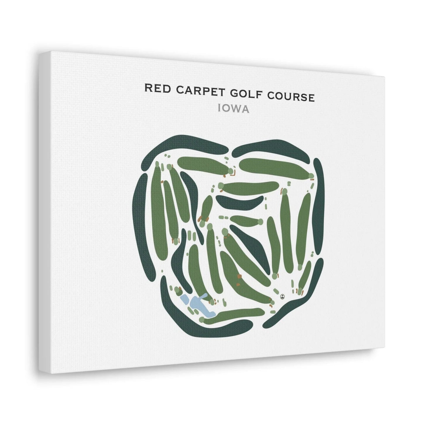 Red Carpet Golf Course, Iowa - Printed Golf Courses