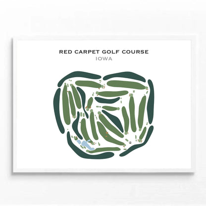 Red Carpet Golf Course, Iowa - Printed Golf Courses