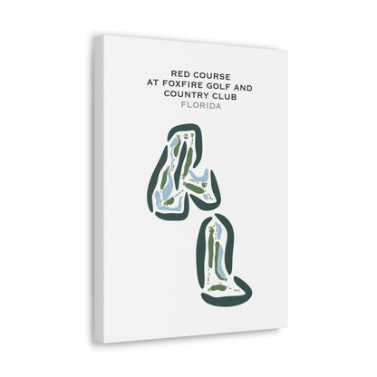 Red Course at Foxfire Golf & Country Club, Florida - Printed Golf Courses