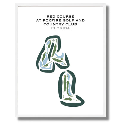Red Course at Foxfire Golf & Country Club, Florida - Printed Golf Courses
