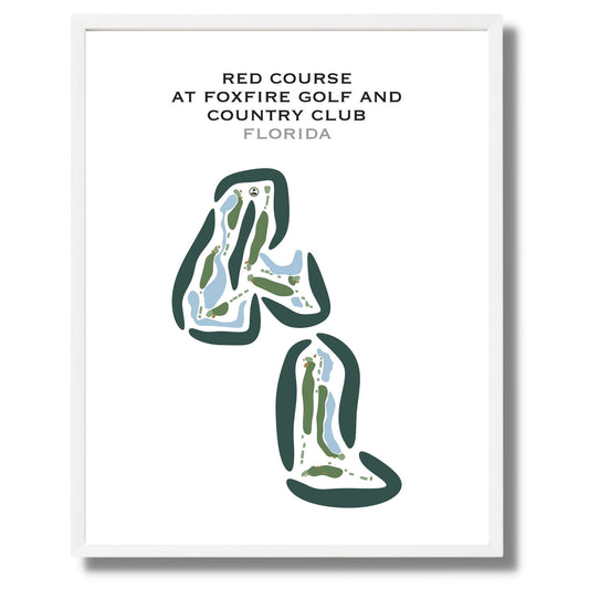 Red Course at Foxfire Golf & Country Club, Florida - Printed Golf Courses
