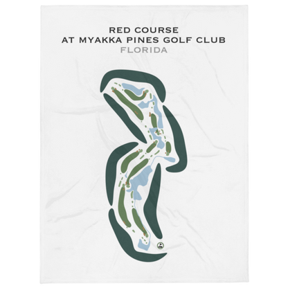 Red Course at Myakka Pines Golf Club, Florida - Printed Golf Courses
