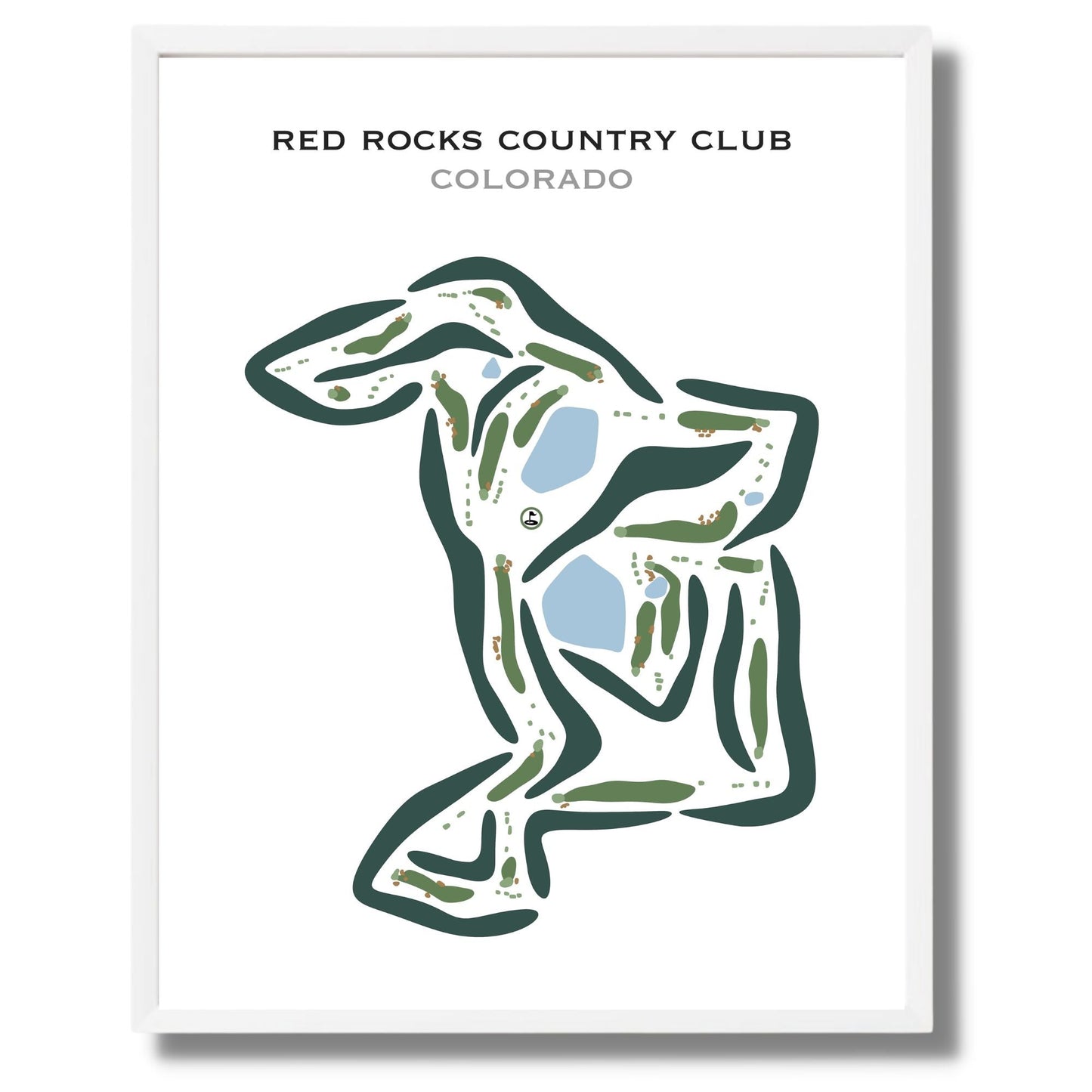 Red Rocks Country Club, Colorado - Printed Golf Courses