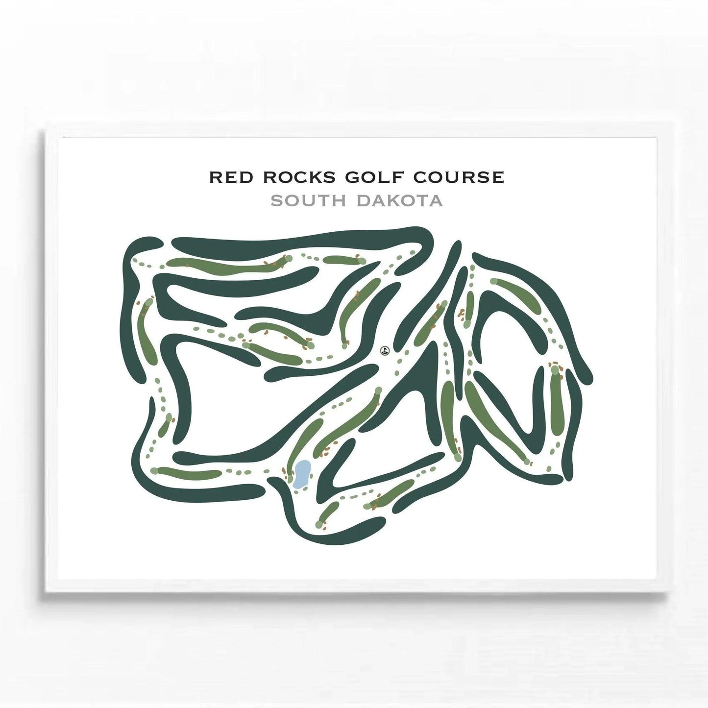 Red Rocks Golf Course, South Dakota - Printed Golf Courses