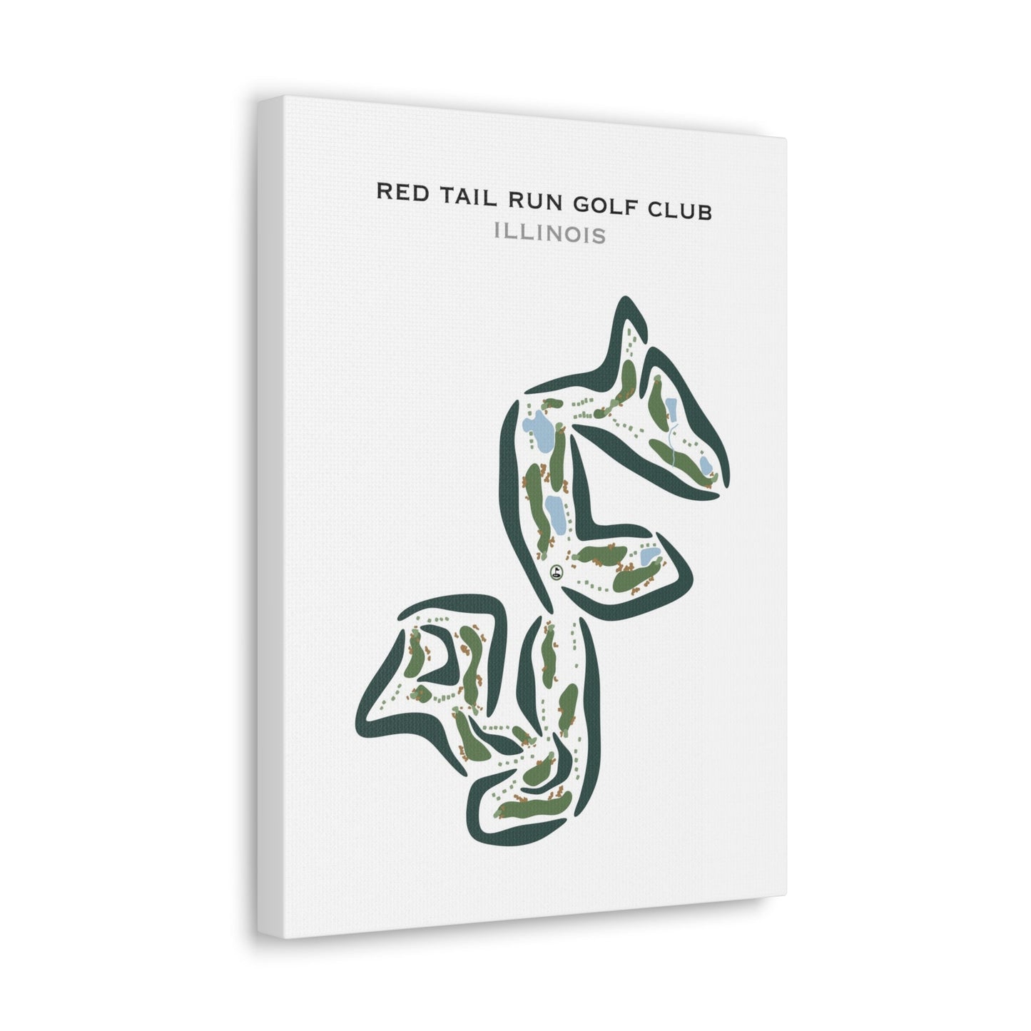 Red Tail Run Golf Club, Illinois - Printed Golf Courses