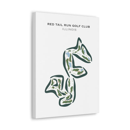 Red Tail Run Golf Club, Illinois - Printed Golf Courses