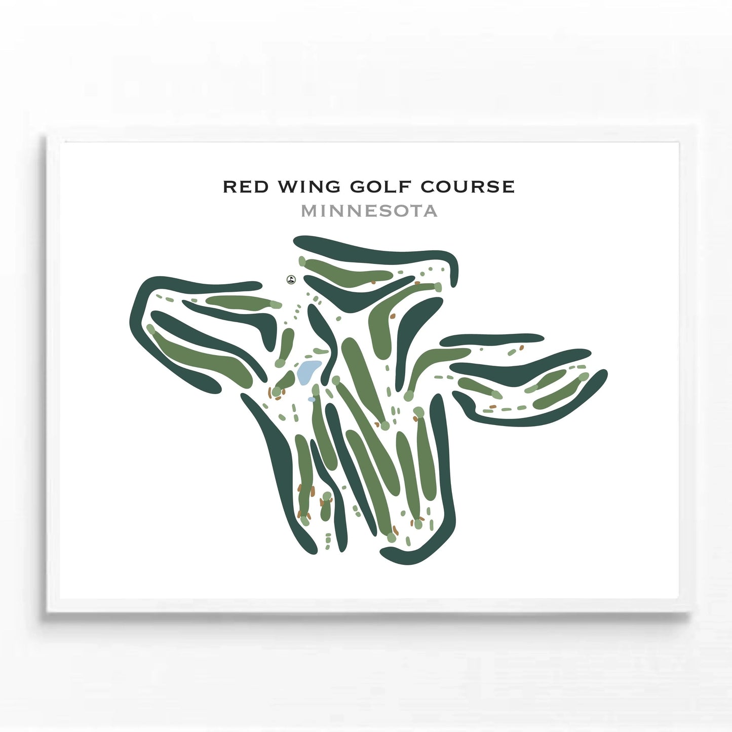 Red Wing Golf Course, Minnesota - Printed Golf Course