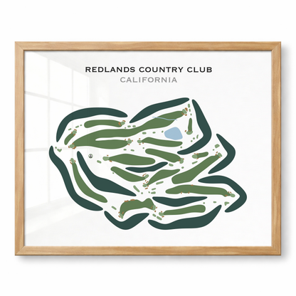Redlands Country Club, California - Printed Golf Courses