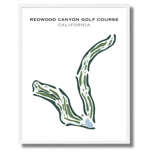 Redwood Canyon Golf Course, California - Printed Golf Course