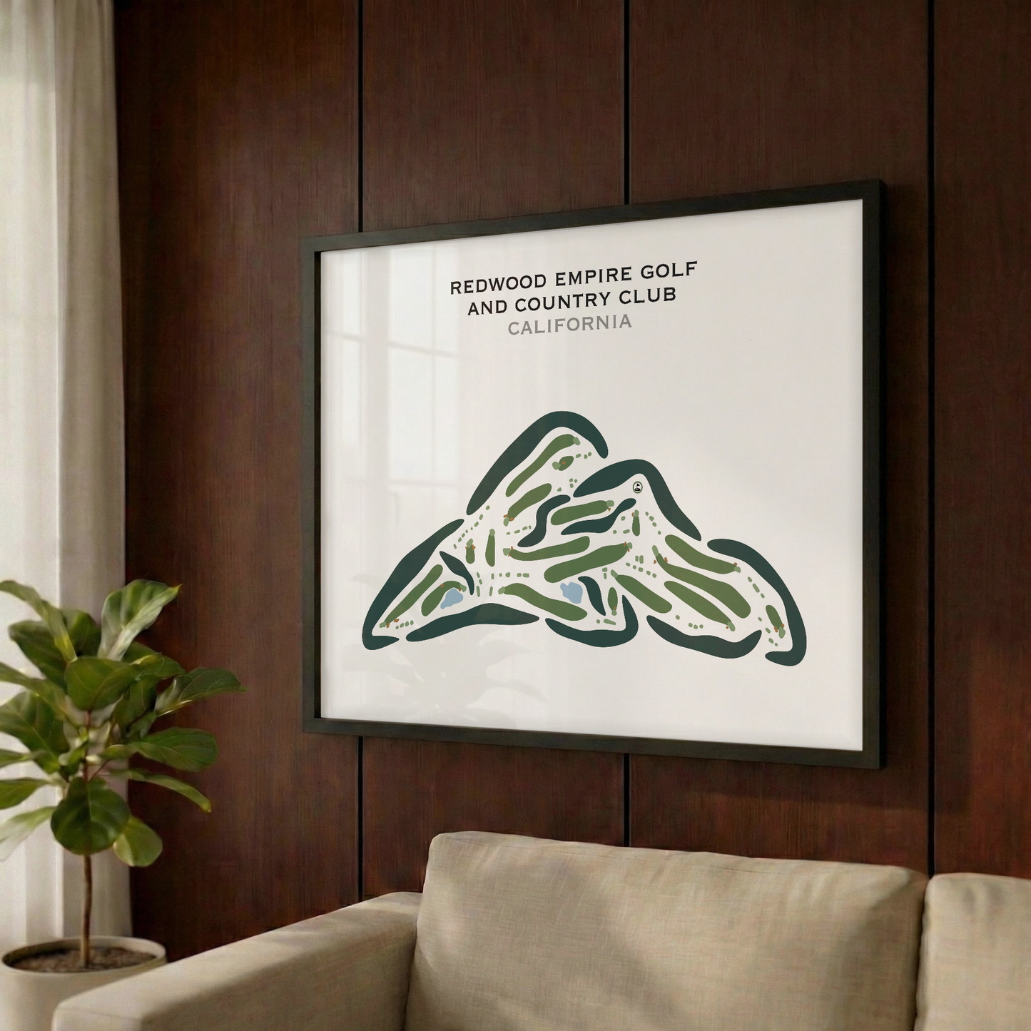 Redwood Empire Golf & Country Club, California - Printed Golf Courses