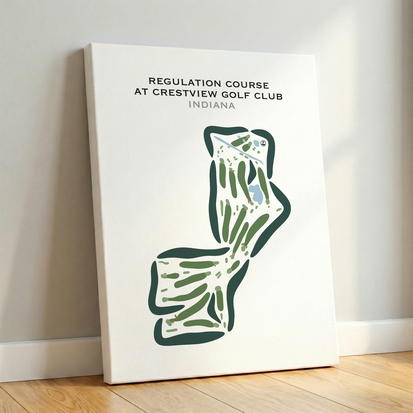 Regulation Course at Crestview Golf Club, Indiana - Printed Golf Courses