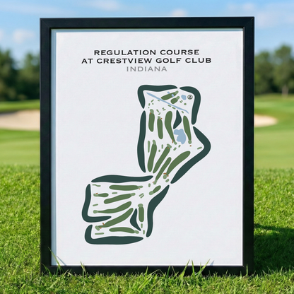 Regulation Course at Crestview Golf Club, Indiana - Printed Golf Courses