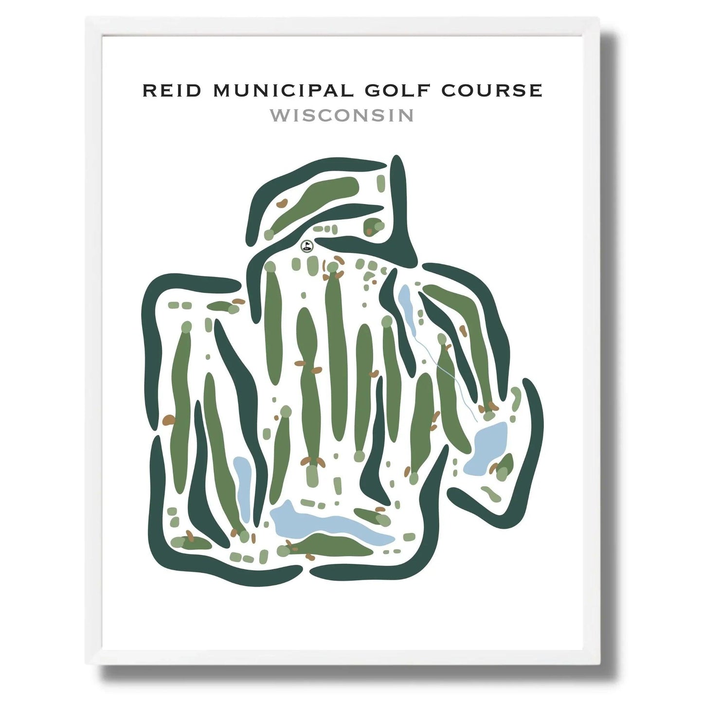 Reid Municipal Golf Course, Wisconsin - Printed Golf Courses