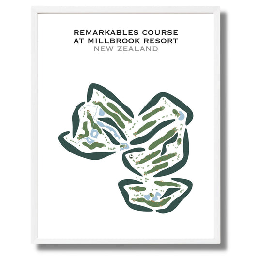 Remarkables Course at Millbrook Resort, New Zealand - Printed Golf Courses