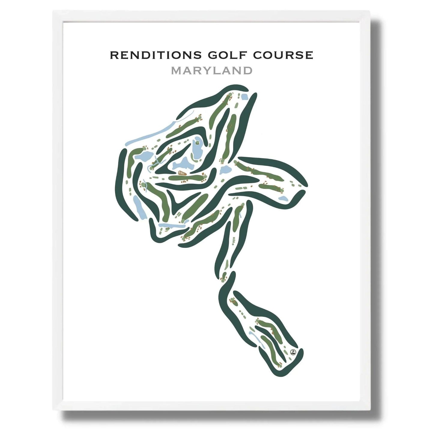 Renditions Golf Course, Maryland - Printed Golf Courses