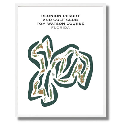 Reunion Resort and Golf Club, Tom Watson Course, Florida - Printed Golf Courses