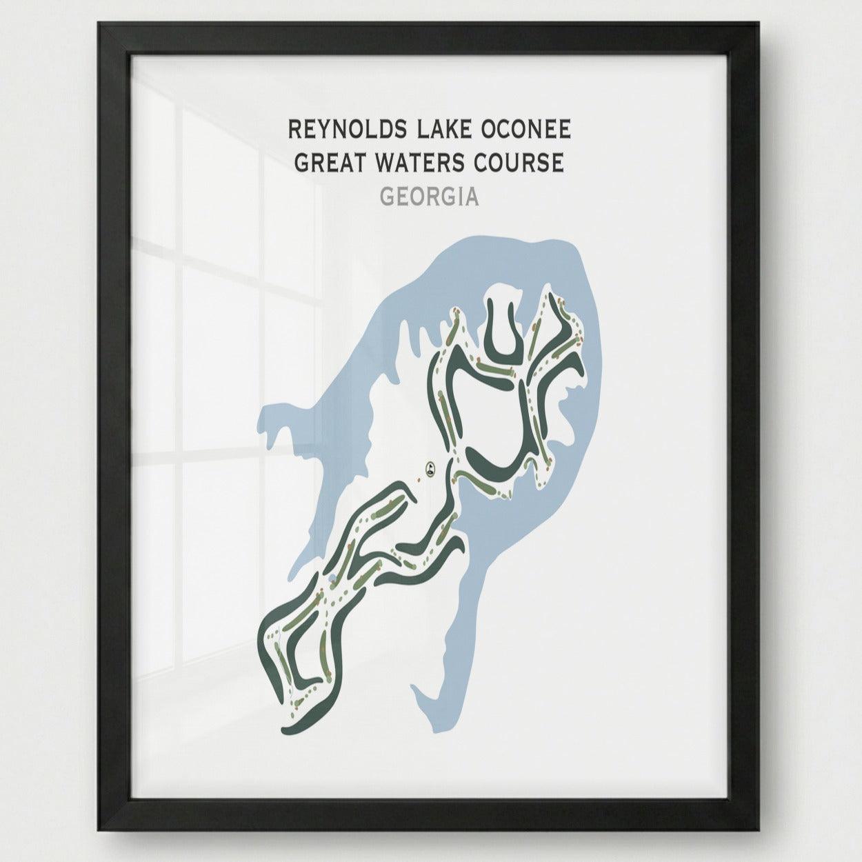 Reynolds Lake Oconee Great Waters, Georgia - Printed Golf Courses
