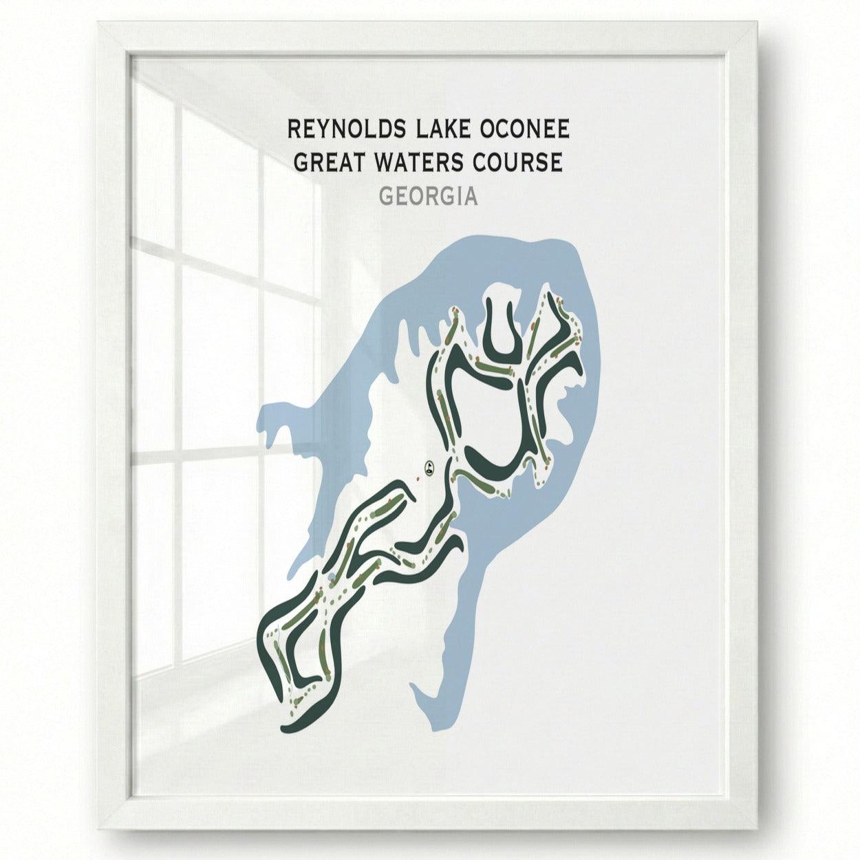 Reynolds Lake Oconee Great Waters, Georgia - Printed Golf Courses