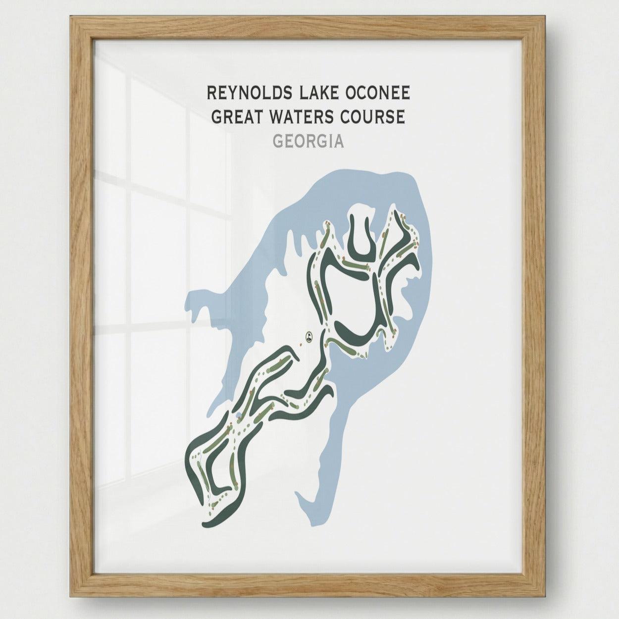 Reynolds Lake Oconee Great Waters, Georgia - Printed Golf Courses