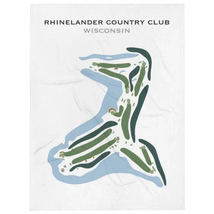 Rhinelander Country Club, Wisconsin - Printed Golf Course