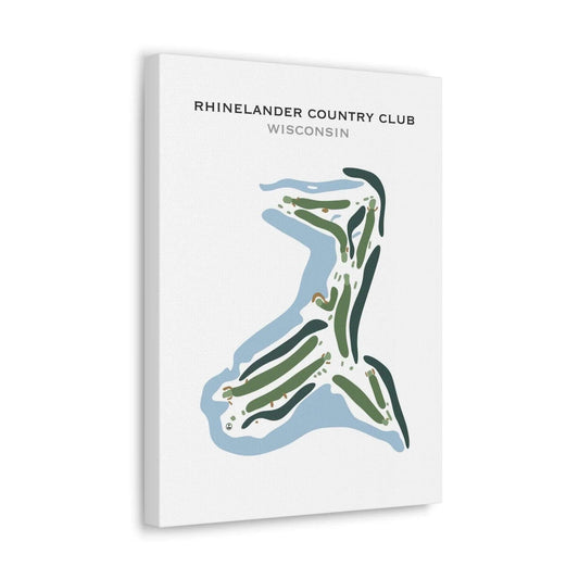 Rhinelander Country Club, Wisconsin - Printed Golf Course