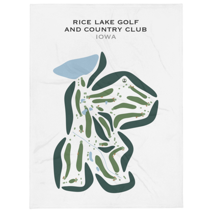 Rice Lake Golf and Country Club, Iowa - Printed Golf Courses