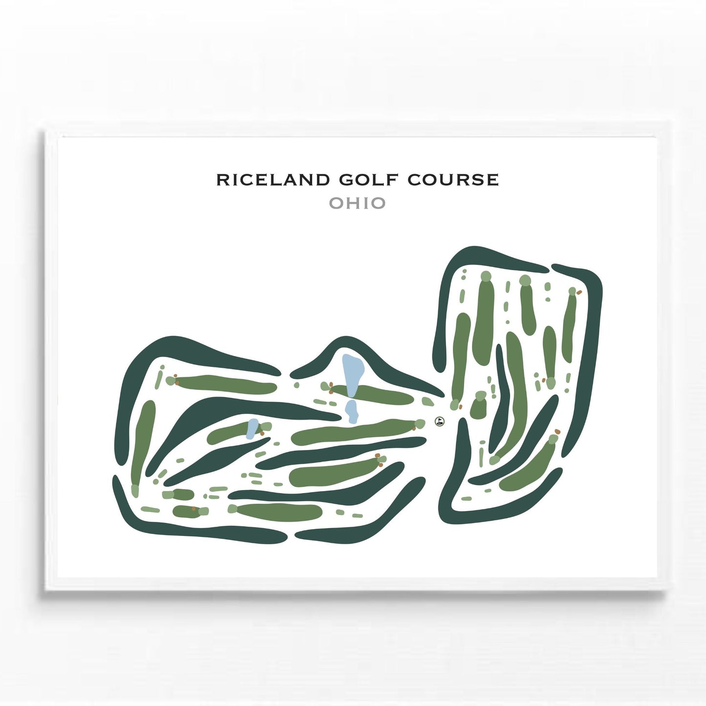 Riceland Golf Course, Ohio - Printed Golf Courses
