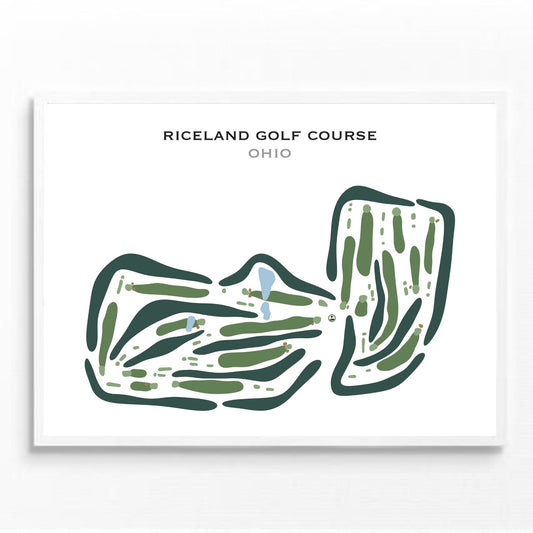 Riceland Golf Course, Ohio - Printed Golf Courses