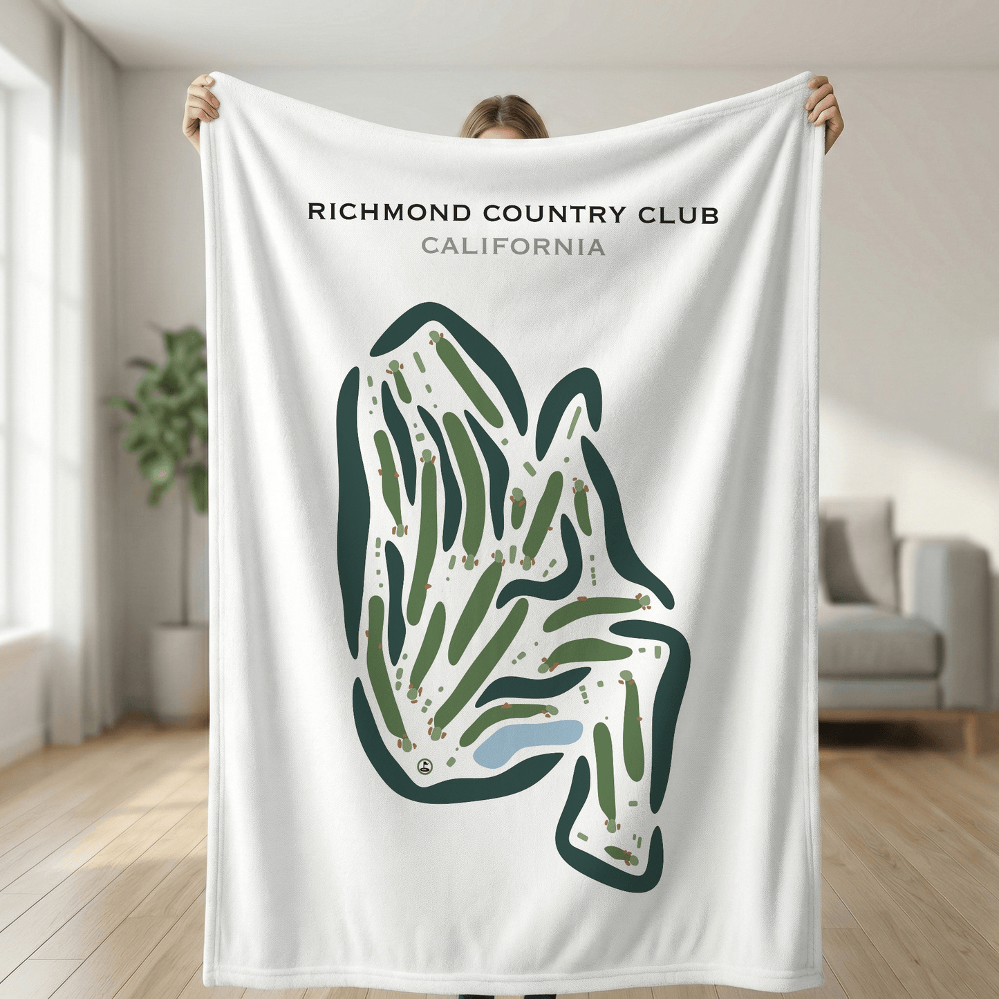 Richmond Country Club, California - Printed Golf Course