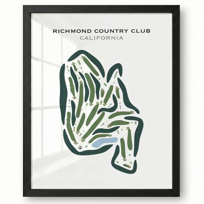 Richmond Country Club, California - Printed Golf Course