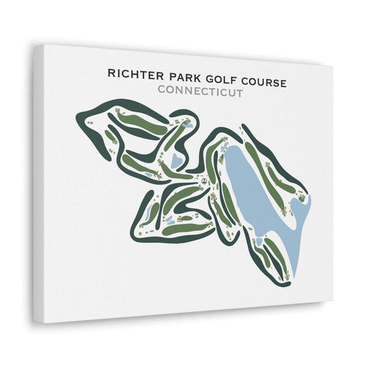 Richter Park Golf Course, Connecticut - Printed Golf Courses