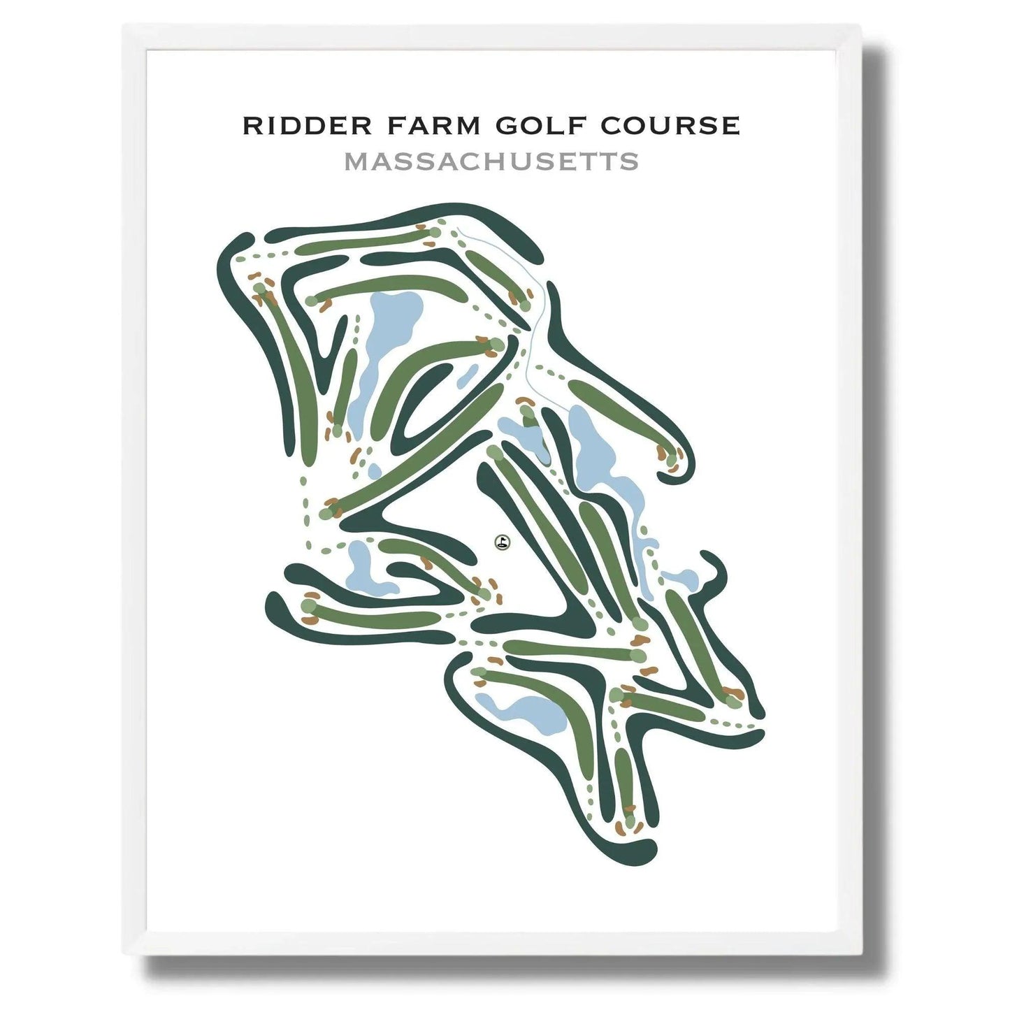 Ridder Farm Golf Course, Massachusetts - Printed Golf Courses