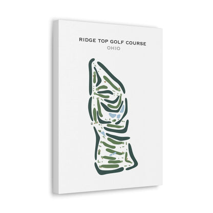 Ridge Top Golf Course, Ohio - Printed Golf Courses