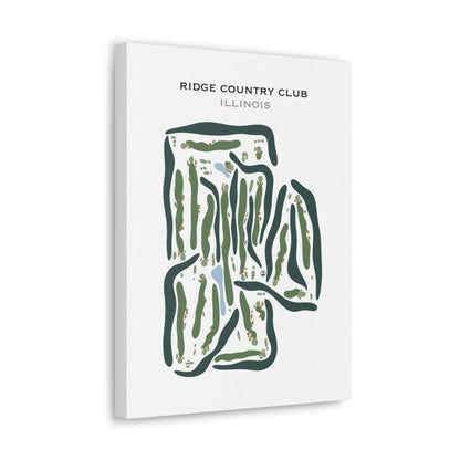 Ridge Country Club, Illinois - Printed Golf Courses