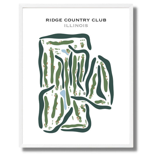 Ridge Country Club, Illinois - Printed Golf Courses