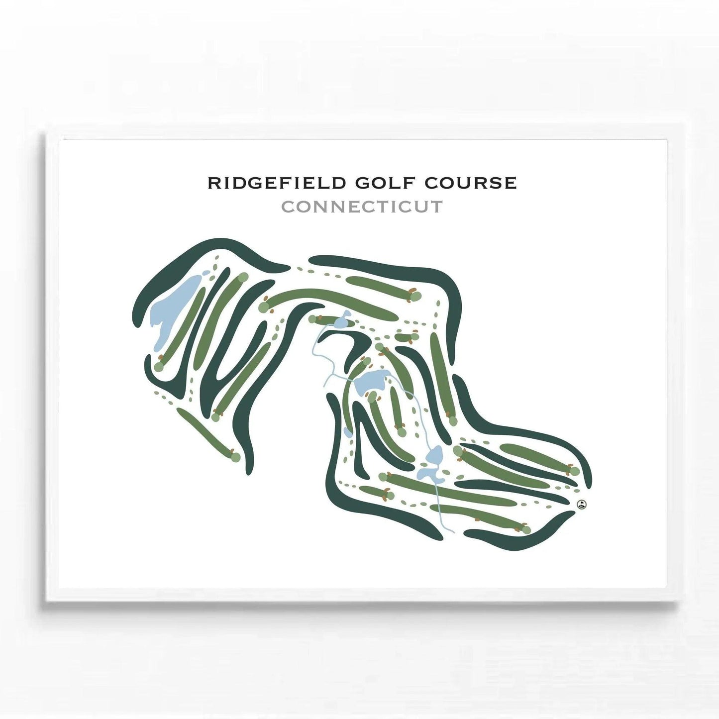 Ridgefield Golf Course, Connecticut - Printed Golf Courses