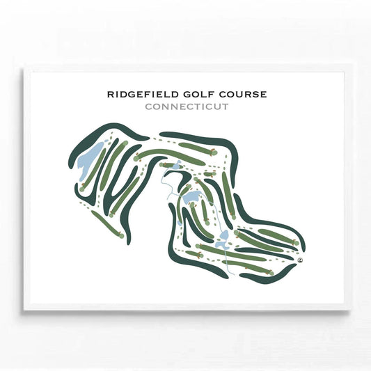 Ridgefield Golf Course, Connecticut - Printed Golf Courses