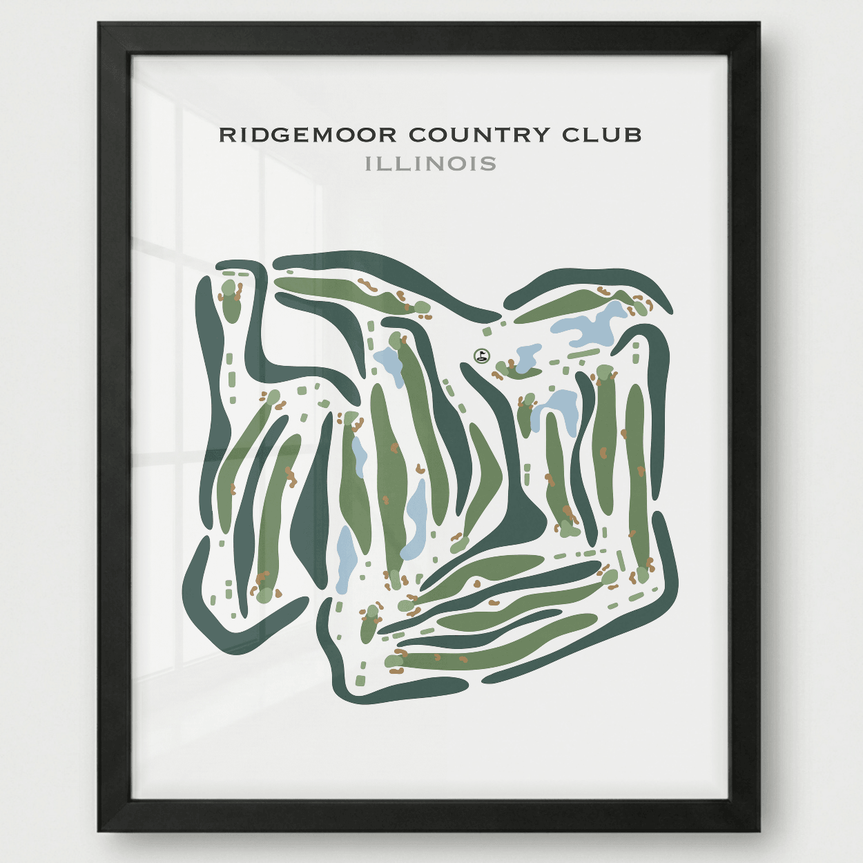 Ridgemoor Country Club, Illinois - Printed Golf Courses