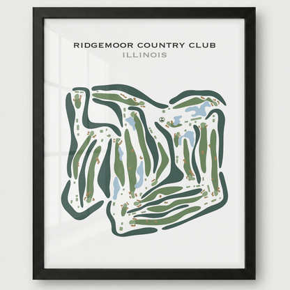 Ridgemoor Country Club, Illinois - Printed Golf Courses