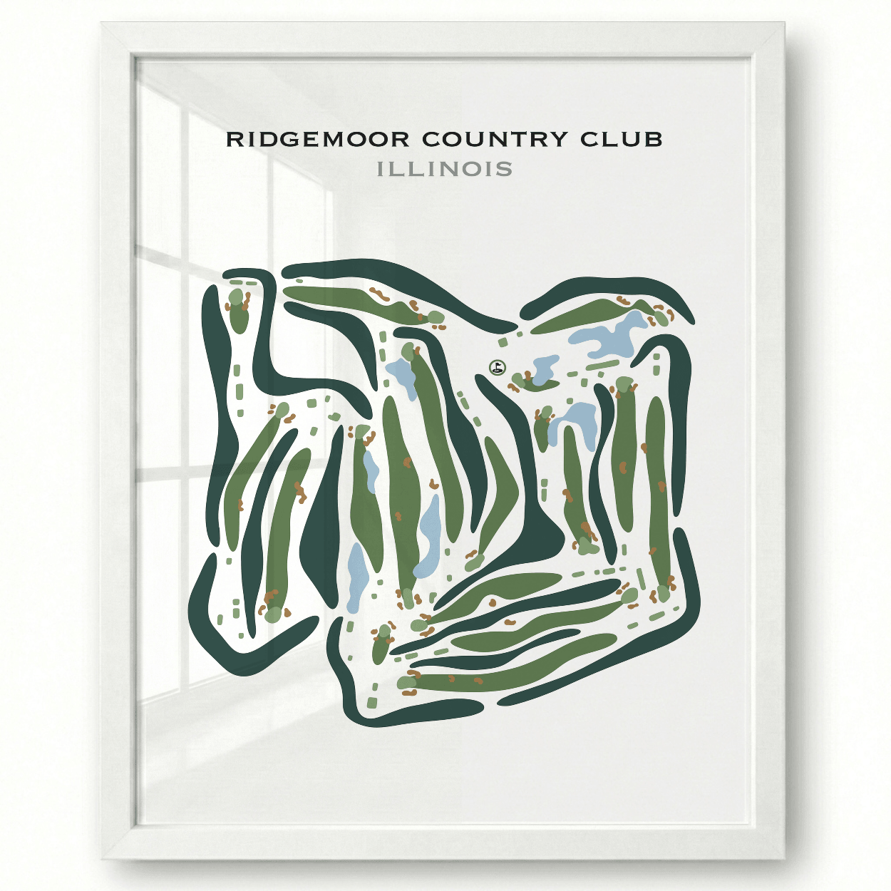 Ridgemoor Country Club, Illinois - Printed Golf Courses