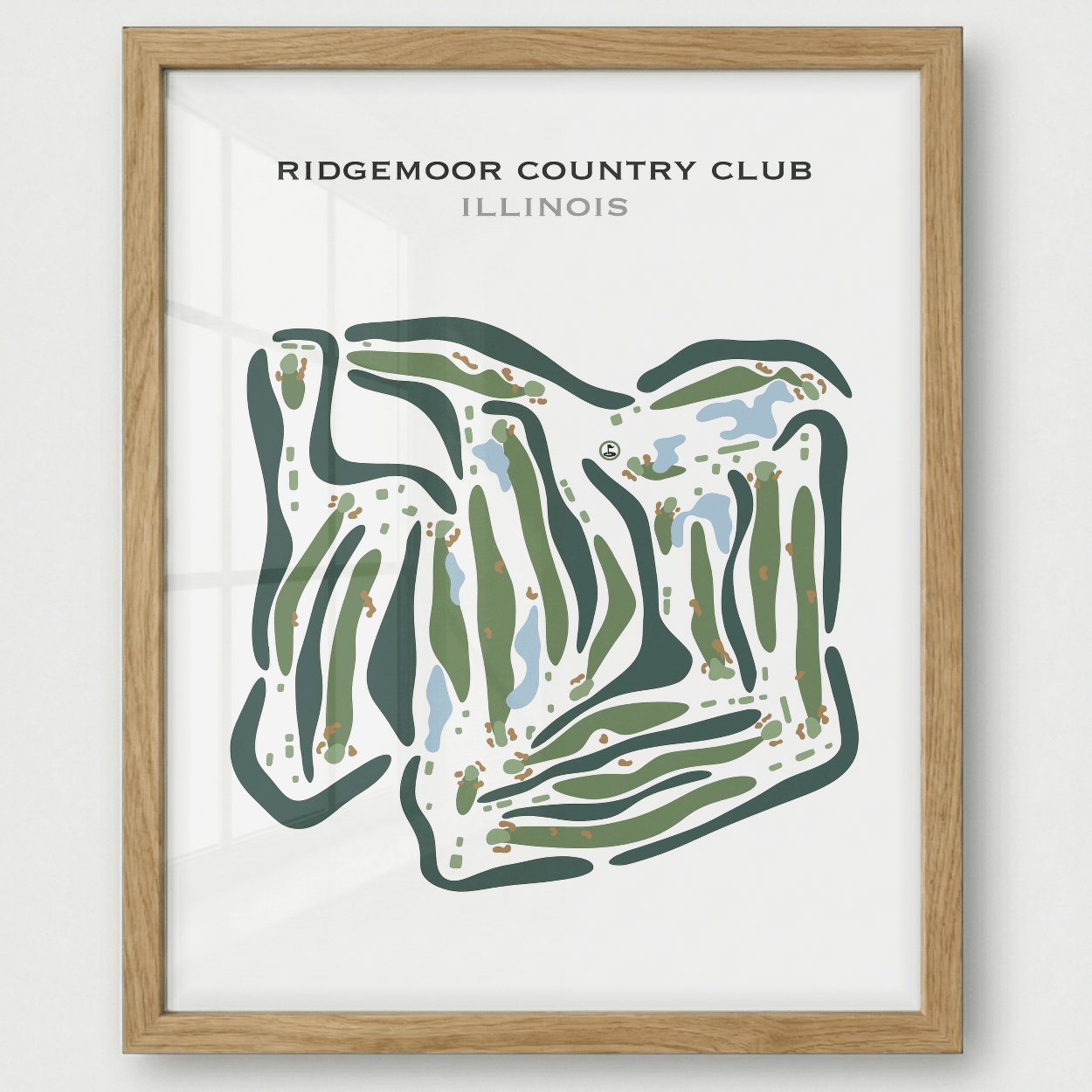 Ridgemoor Country Club, Illinois - Printed Golf Courses