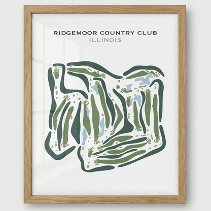 Ridgemoor Country Club, Illinois - Printed Golf Courses