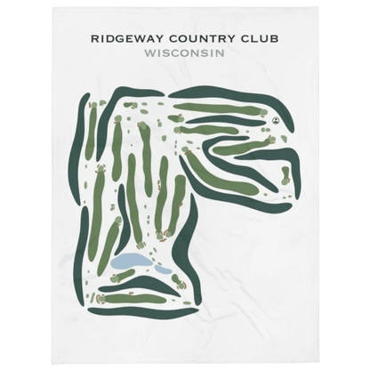 Ridgeway Country Club, Neenah, Wisconsin - Printed Golf Courses
