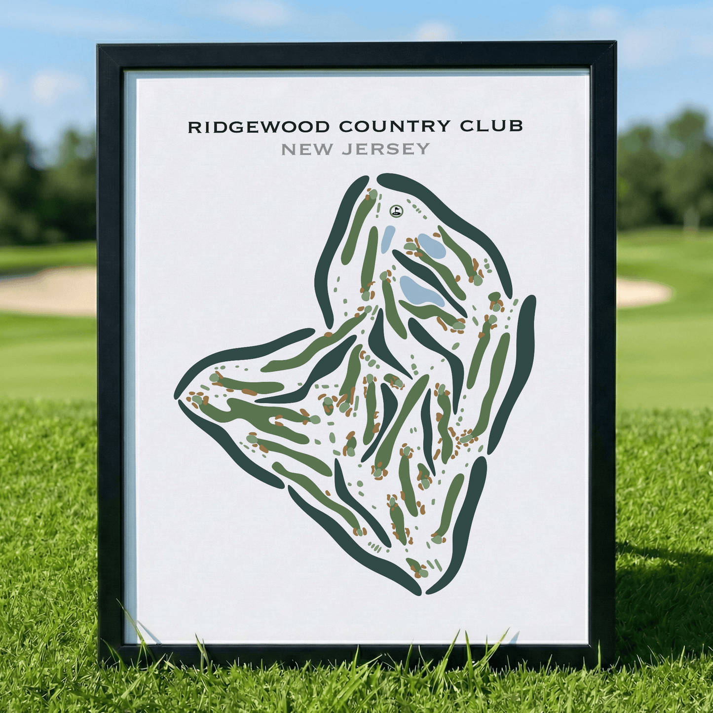 Ridgewood Country Club, New Jersey - Printed Golf Courses