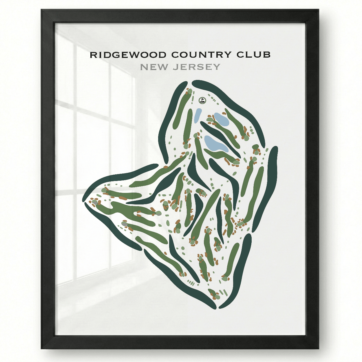 Ridgewood Country Club, New Jersey - Printed Golf Courses