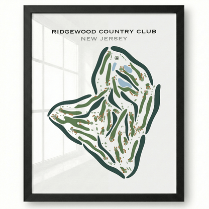 Ridgewood Country Club, New Jersey - Printed Golf Courses