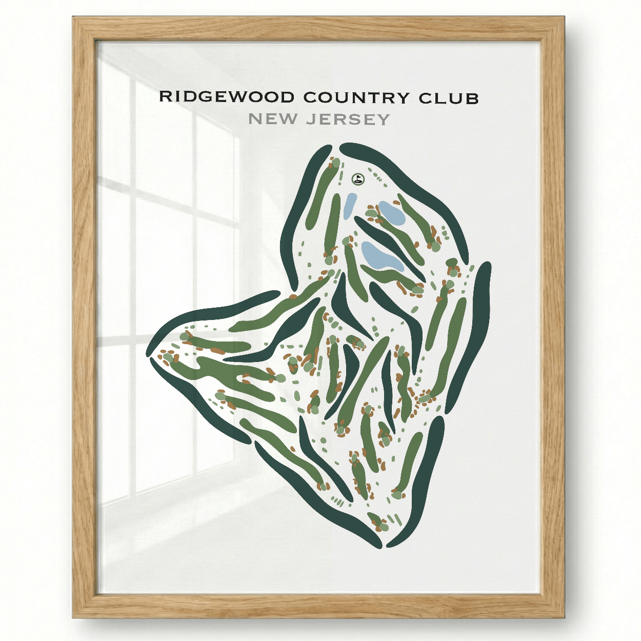 Ridgewood Country Club, New Jersey - Printed Golf Courses