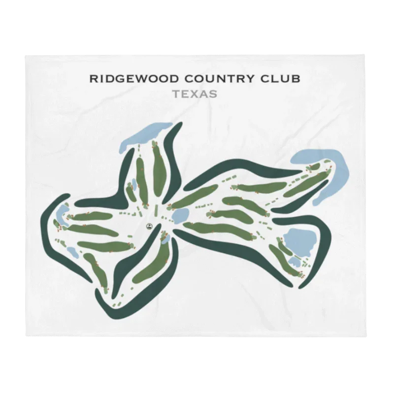 Ridgewood Country Club, Texas - Printed Golf Courses